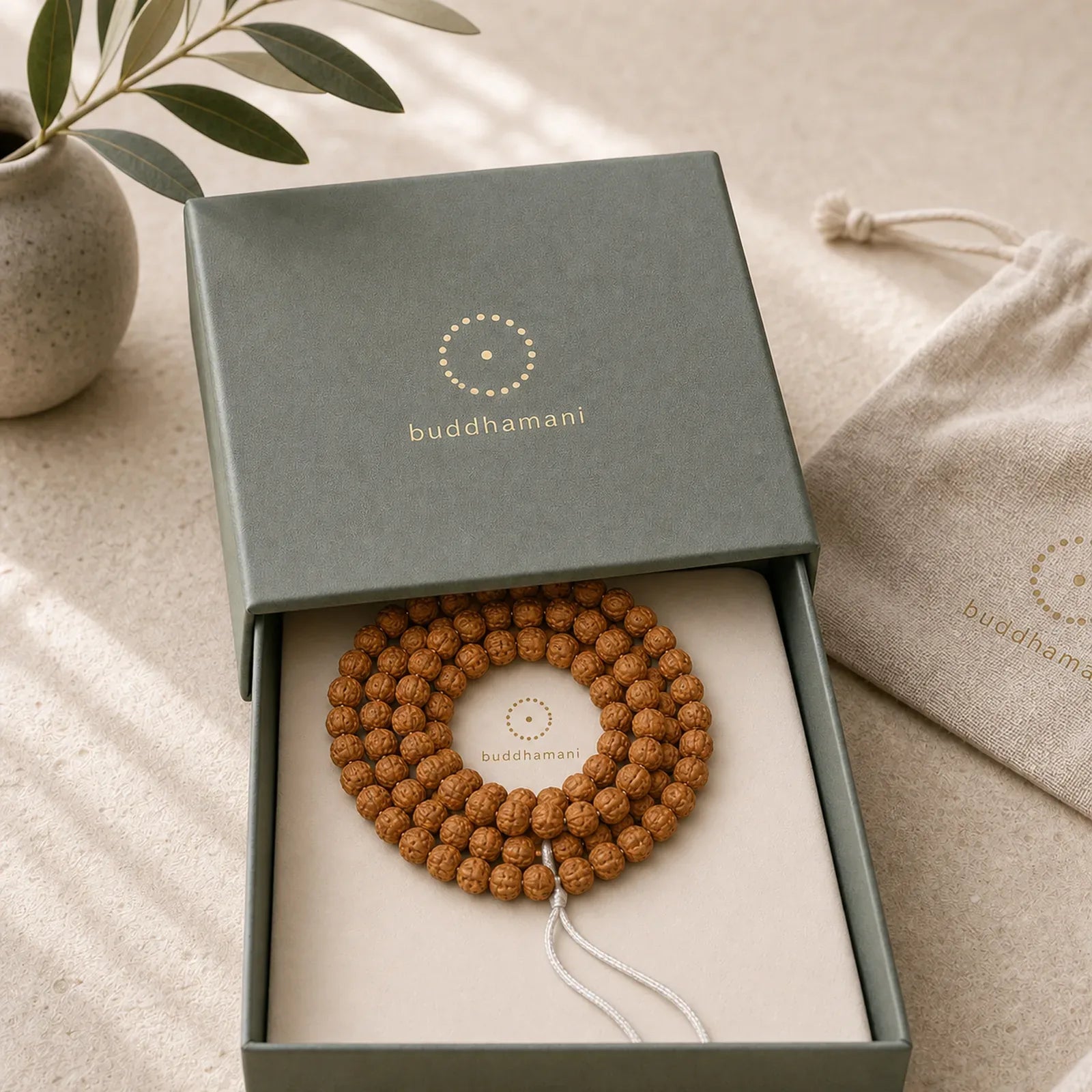 Tibetan 108 Beads Bodhi Seed Wealth Auspiciousness Mala featuring Bodhi Seed