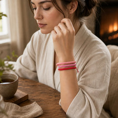 Tibetan 3Pcs King Kong Knot Protection Braided Bracelet featuring Red String
