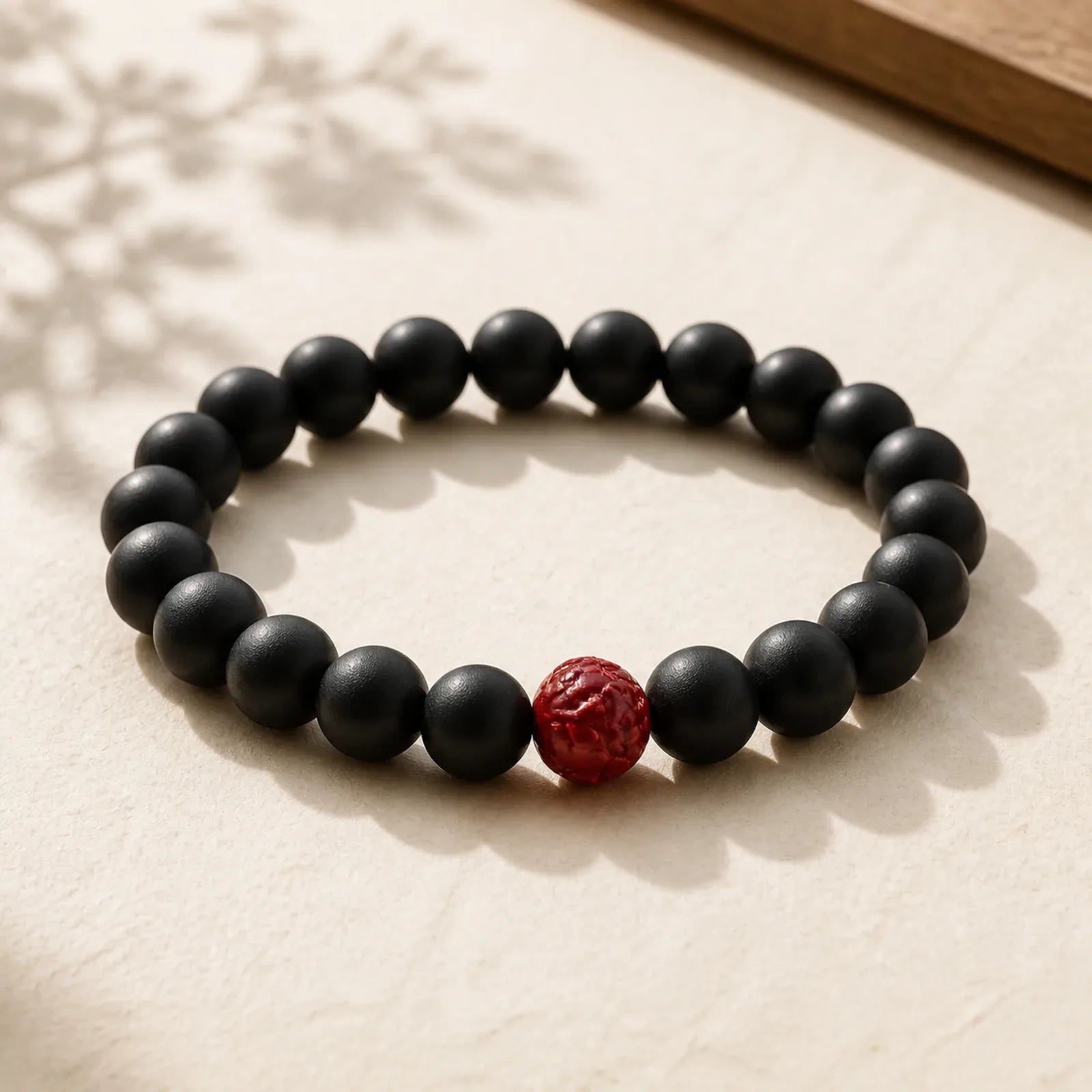 Tibetan Cypress Cinnabar Lotus Healing Bracelet featuring Cypress, Cinnabar, Lotus