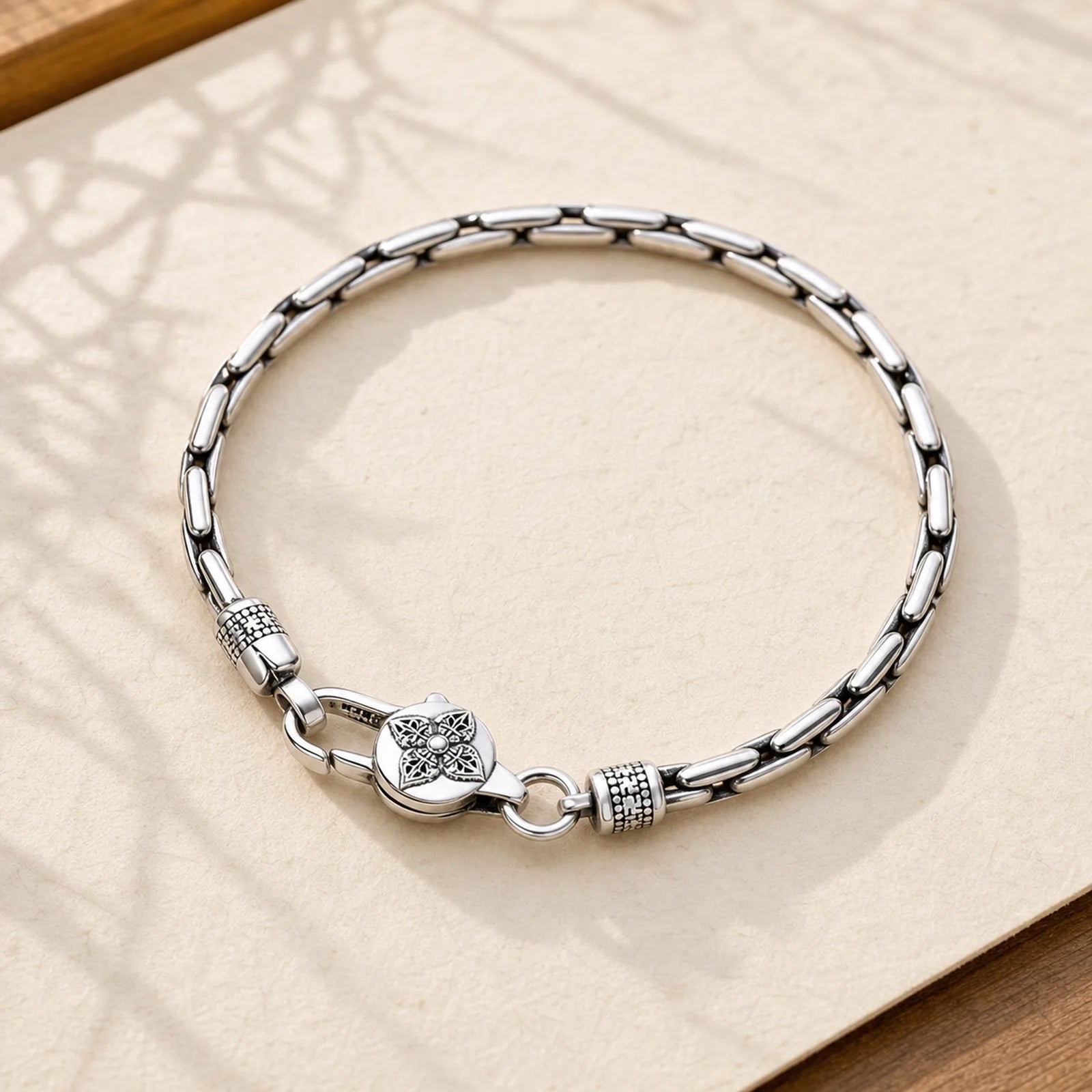 Tibetan Double Dorje Om Mani Padme Hum Buddha Swastika Vajra Strength Bracelet featuring Om Mani Padme Hum, Om, Vajra