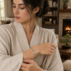 Tibetan Double Dorje Om Mani Padme Hum Buddha Swastika Vajra Strength Bracelet featuring Om Mani Padme Hum, Om, Vajra