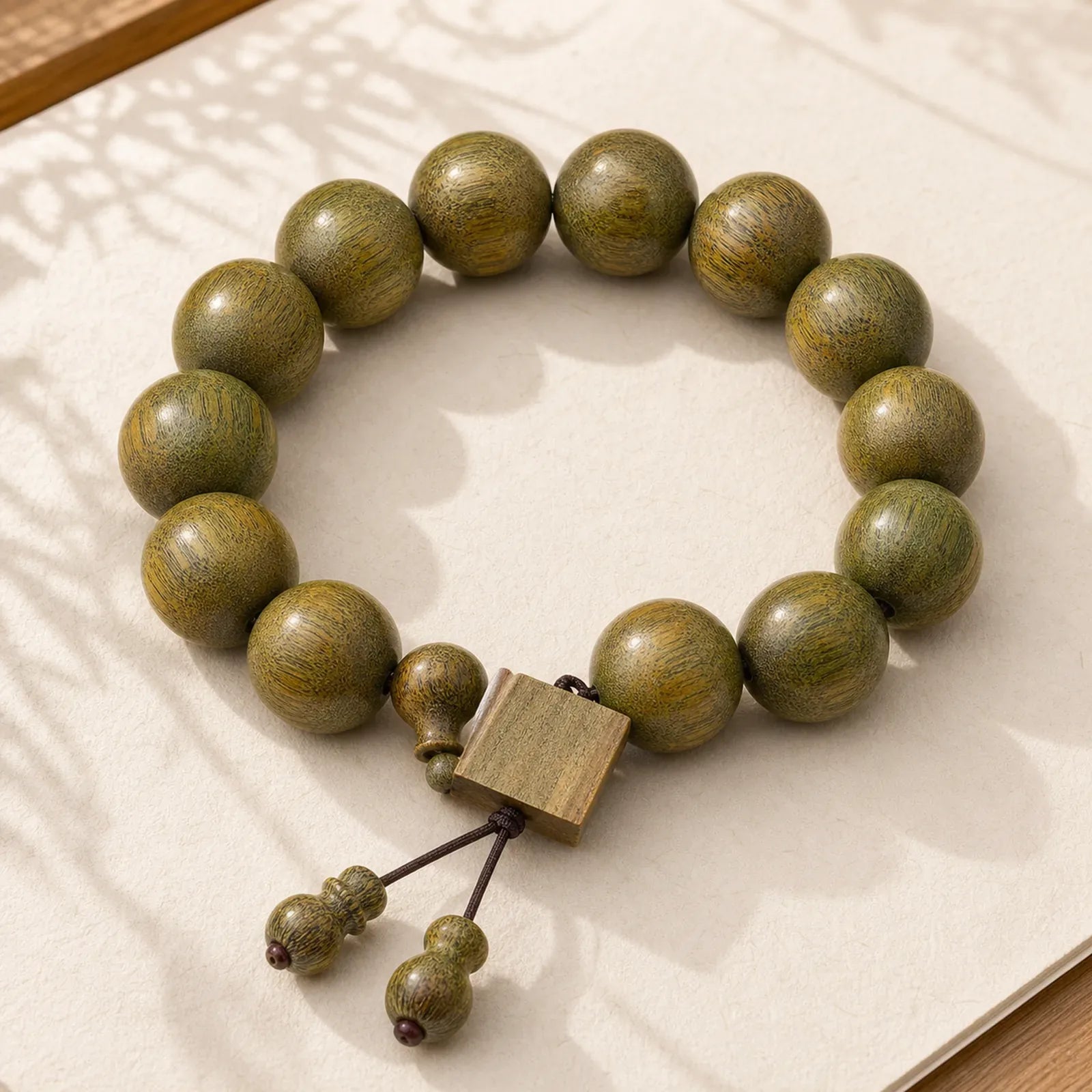 Tibetan Green Sandalwood Cure Bracelet featuring Green Sandalwood, Sandalwood