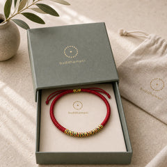 Tibetan Handmade Multicolor King Kong Knot Luck Strength Braided Bracelet featuring Red String