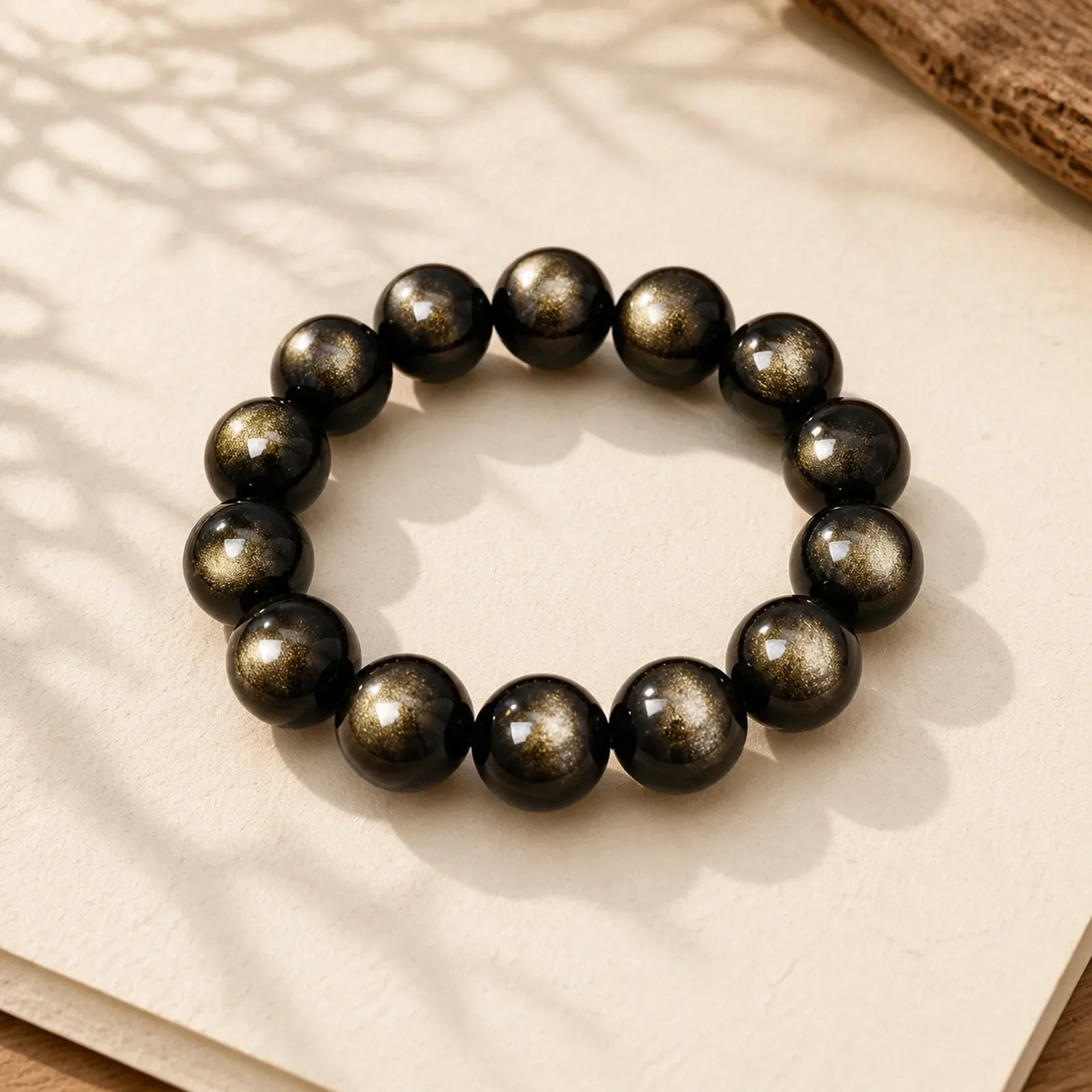 Tibetan Obsidian Purification Bracelet featuring Obsidian