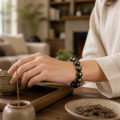 Tibetan Obsidian Purification Bracelet featuring Obsidian