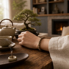 Tibetan Sandalwood Protection Bracelet featuring Sandalwood
