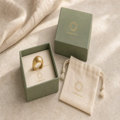 Tibetan Simple Design Copper Brass Frosted Wealth Ring featuring Copper