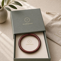 Tibetan Small Leaf Red Sandalwood Ebony Green Sandalwood Protection Bracelet Bangle featuring Small Leaf Red Sandalwood, Red Sandalwood, Sandalwood