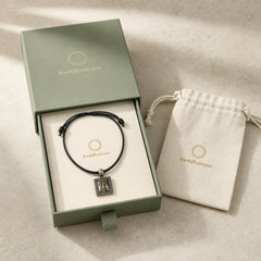 Tibetan Zakiram Goddess Of Wealth Protection Rope Square Necklace Pendant featuring Silver