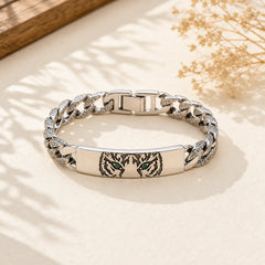 Tiger Copper Luck Cuff Chain Bracelet featuring Copper