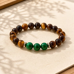 Tiger Eye Green Tiger Eye Courage Bracelet featuring Tiger Eye, Green Tiger Eye