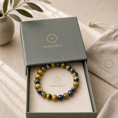 Tiger Eye Protection Courage Strength Bracelet featuring Tiger Eye