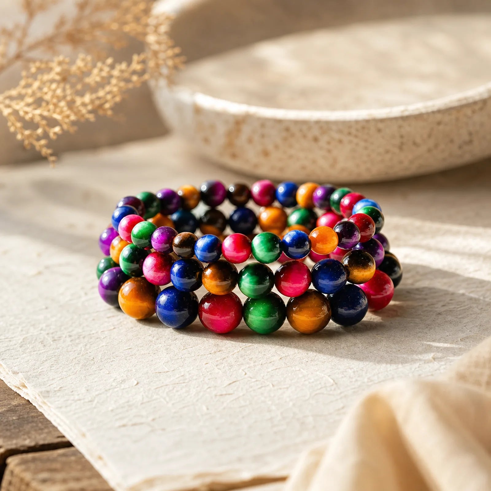 Tiger Eye Resolve Courage Bracelet featuring Tiger Eye