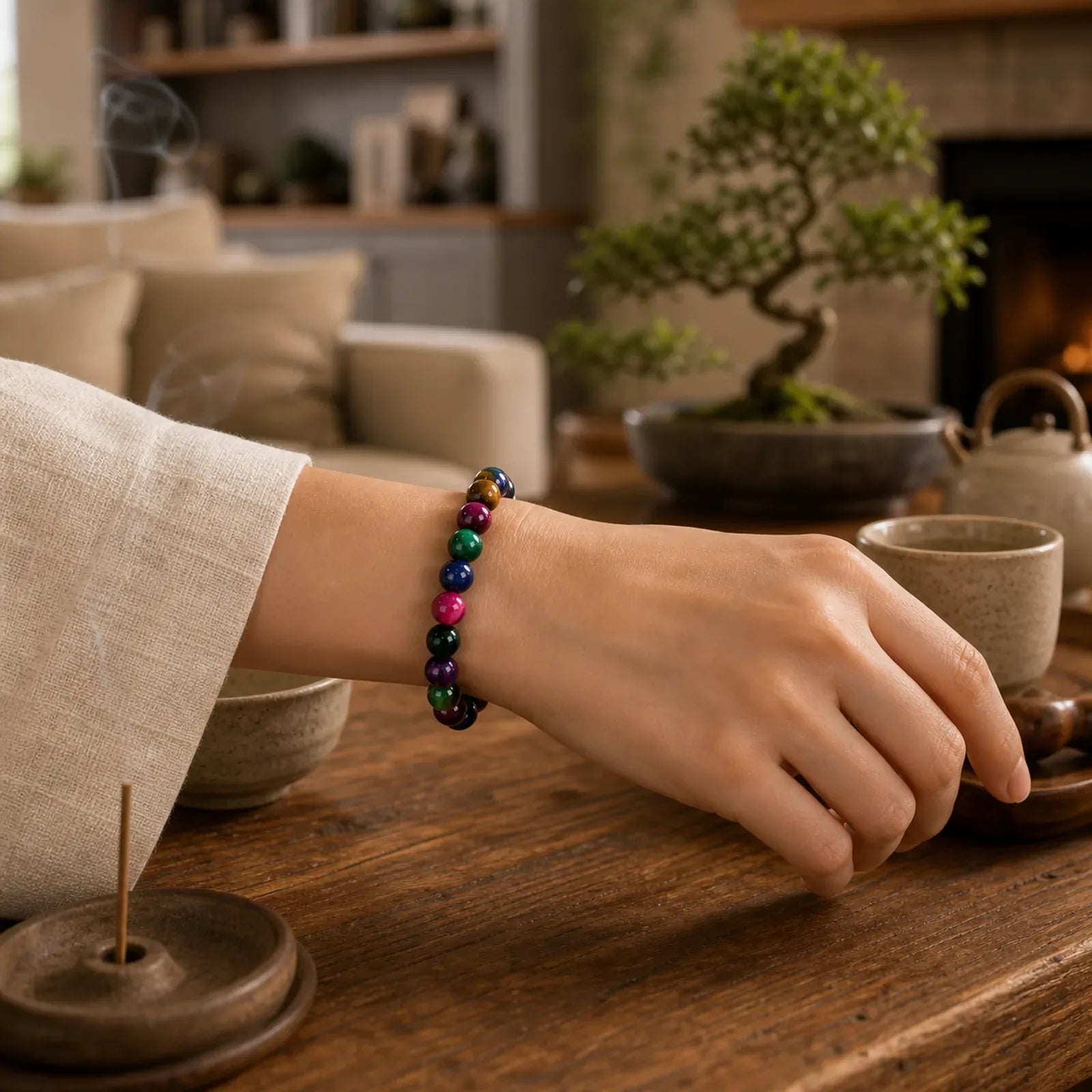 Tiger Eye Resolve Courage Bracelet featuring Tiger Eye