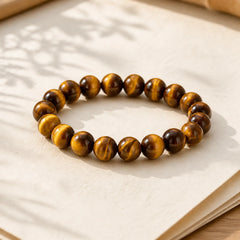 Tiger Eye Strength Bracelet featuring Tiger Eye