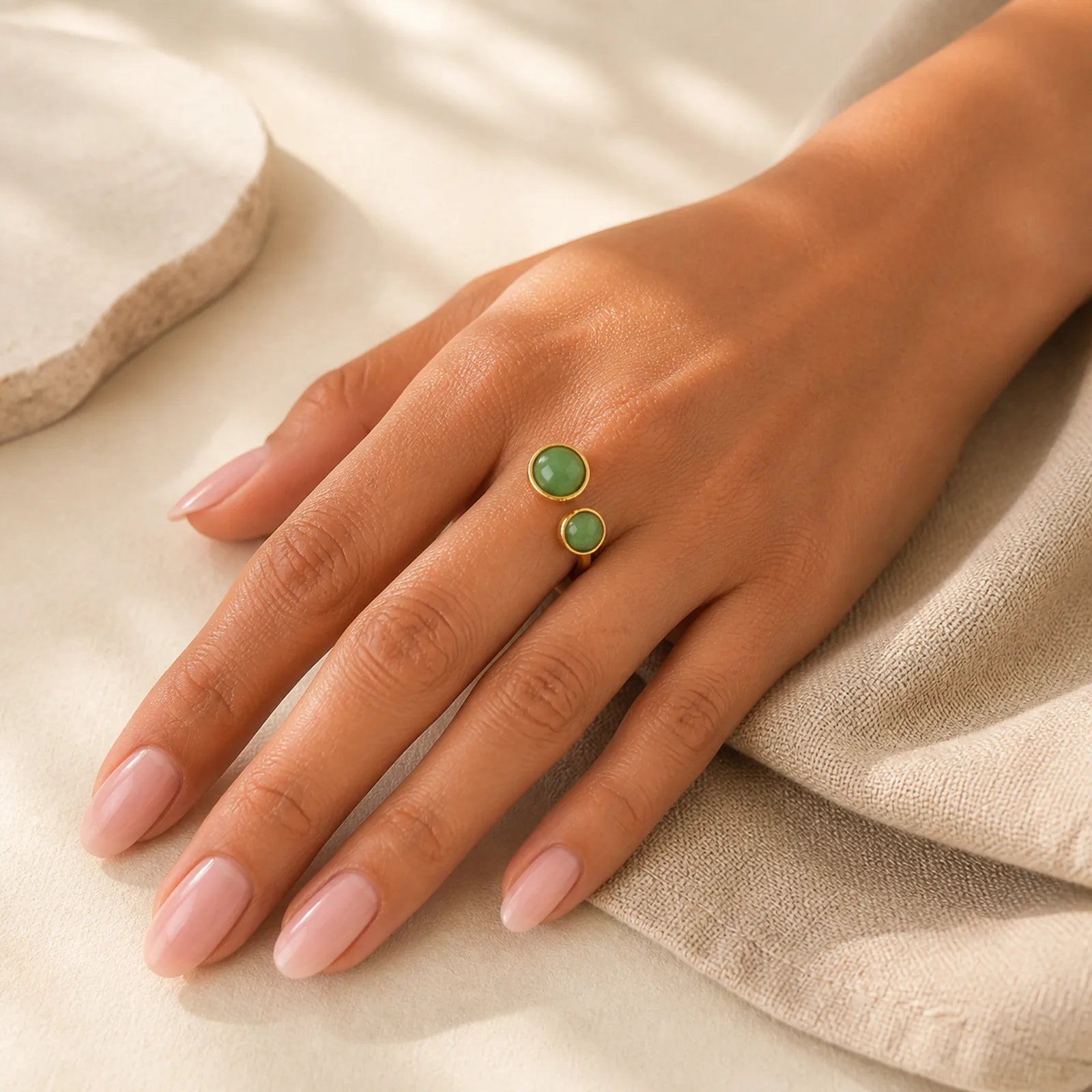 Titanium Steel Balance Calm Ring featuring Titanium Steel