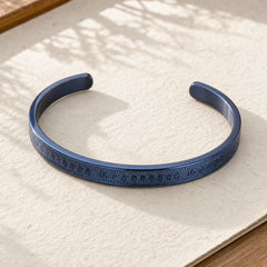Titanium Steel Blessing Bracelet Bangle featuring Titanium Steel