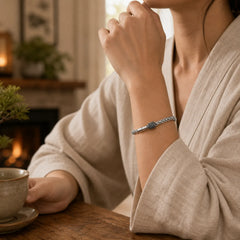 Titanium Steel Braided Chain Strengthen Bracelet featuring Titanium Steel