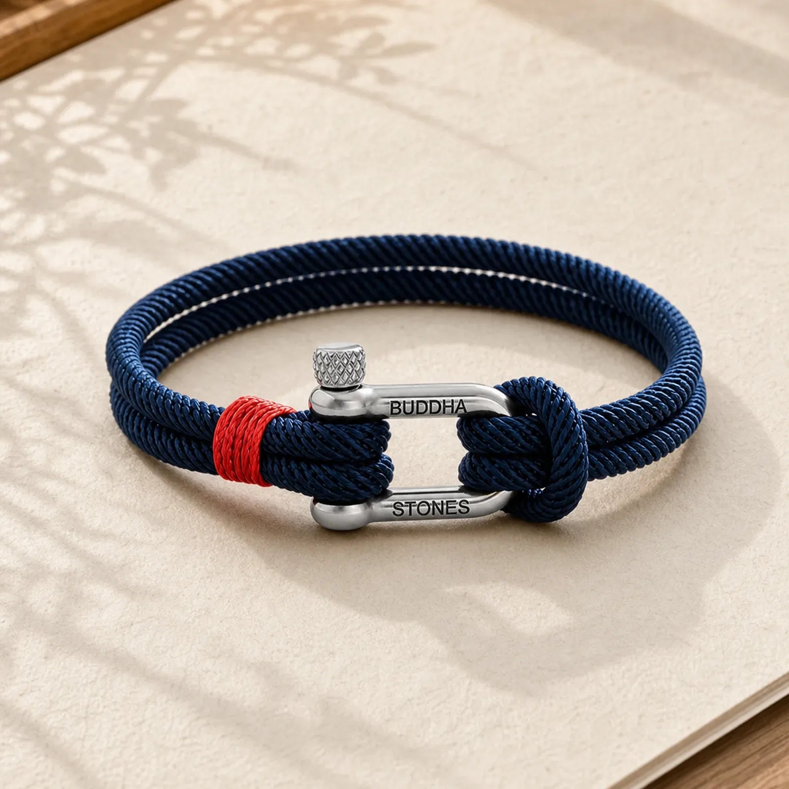 Titanium Steel Shackle Stimulation Bracelet featuring Titanium Steel, Horse