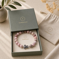 Turtle Design Zebra Jasper Protection Bracelet featuring Turtle, Zebra Jasper
