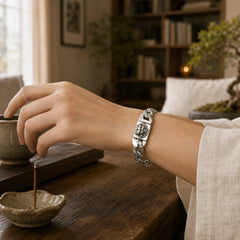 Two Tone Copper Pi Xiu Auspicioisness Bracelet featuring Copper, Pixiu
