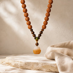 Vajra Seed Charcoal-Grilled Bodhi Lion Pendant Strength Tactile Meditation Beads Decorations featuring Vajra, Lion, Zen