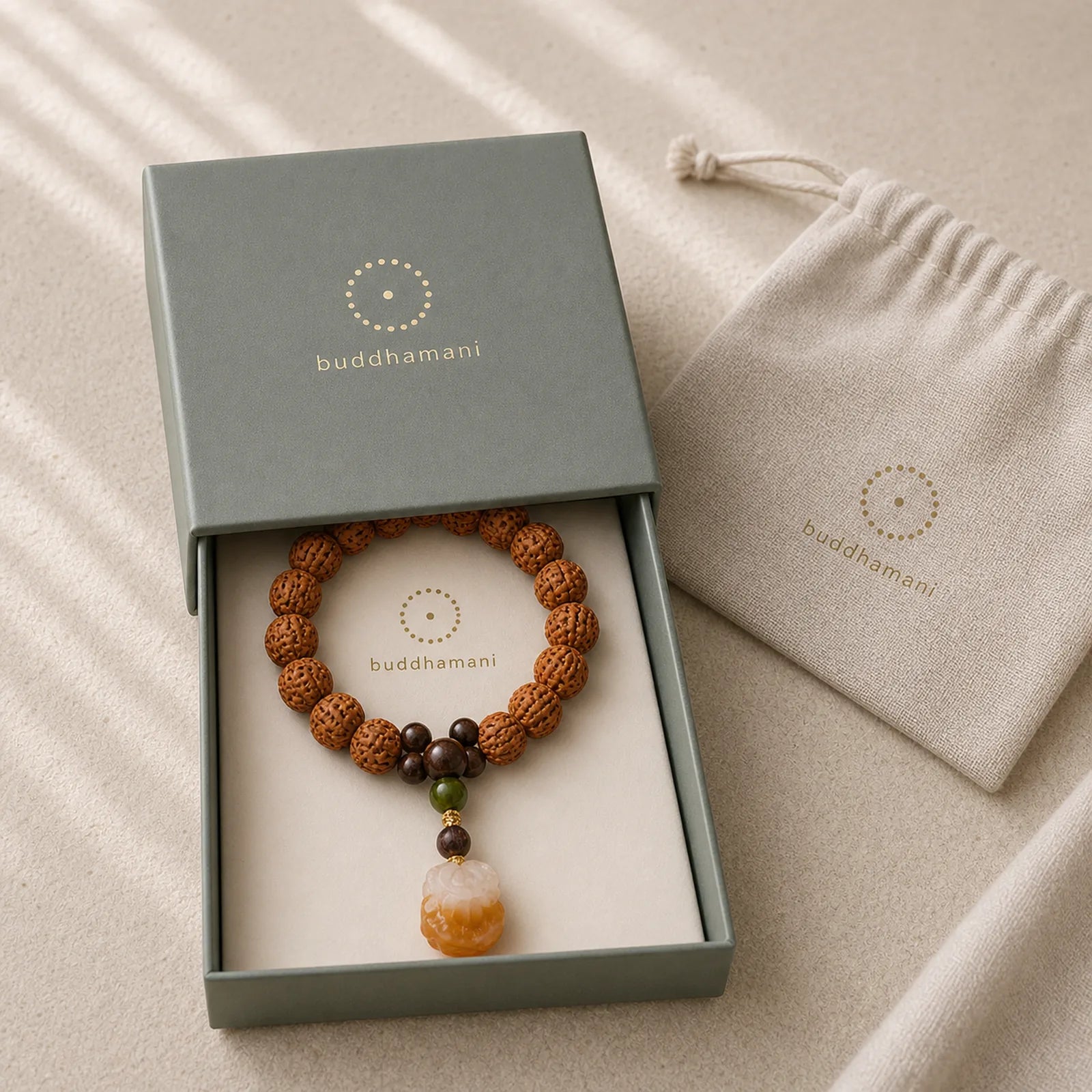 Vajra Seed Charcoal-Grilled Bodhi Lion Pendant Strength Tactile Meditation Beads Decorations featuring Vajra, Lion, Zen