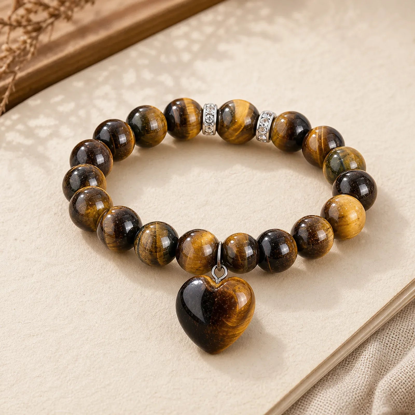 Various Crystal Green Aventurine Love Heart Balance Bracelet featuring Green Aventurine, White Jade, Jade