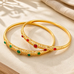 Vine Design Alloy Zircon Luck Bracelet Bangle featuring Copper