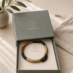 Vintage Ebony Wood Copper Luck Wealth Handmade Bracelet featuring Ebony Wood, Ebony, Copper