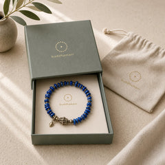 Vintage Irregular Shape Design Lazurite Positive Bracelet featuring Lapis Lazuli (Lazurite), Copper
