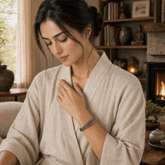 Vintage Patterns Engraved Healing Bracelet featuring Copper