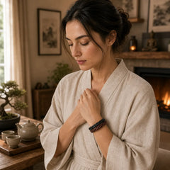 Vintage Weaving Leather Adjustable Buckle Strengthen Bracelet featuring