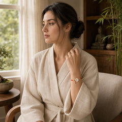 White Jade Red String Fu Character Braided Blessing Bracelet featuring White Jade, Jade, Red String