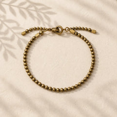 "Wishing You Balance and Strength" Brass Bracelet Includes Gift Message Card featuring Copper