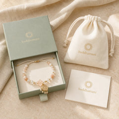 "Wishing You Light and Happiness" Sun Stone Bracelet Includes Gift Message Card featuring Sun Stone
