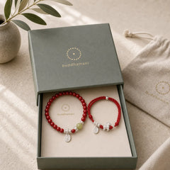 Year Of The Horse Cinnabar Hetian Jade 999 Sterling Silver Red String Concentration Bracelet featuring Horse, Cinnabar, Jade