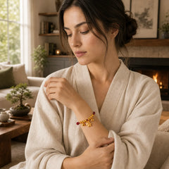 Year Of The Horse Multiple Horse Styles Rope Luck Strength Adjustable Bracelet featuring Horse, Red String, Copper