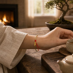 Year of the Dragon Handmade Colorful Dragon Carved Success Braided Bracelet (Extra 35% Off | USE CODE: FS35) featuring Dragon, Evil Eye, The Phoenix
