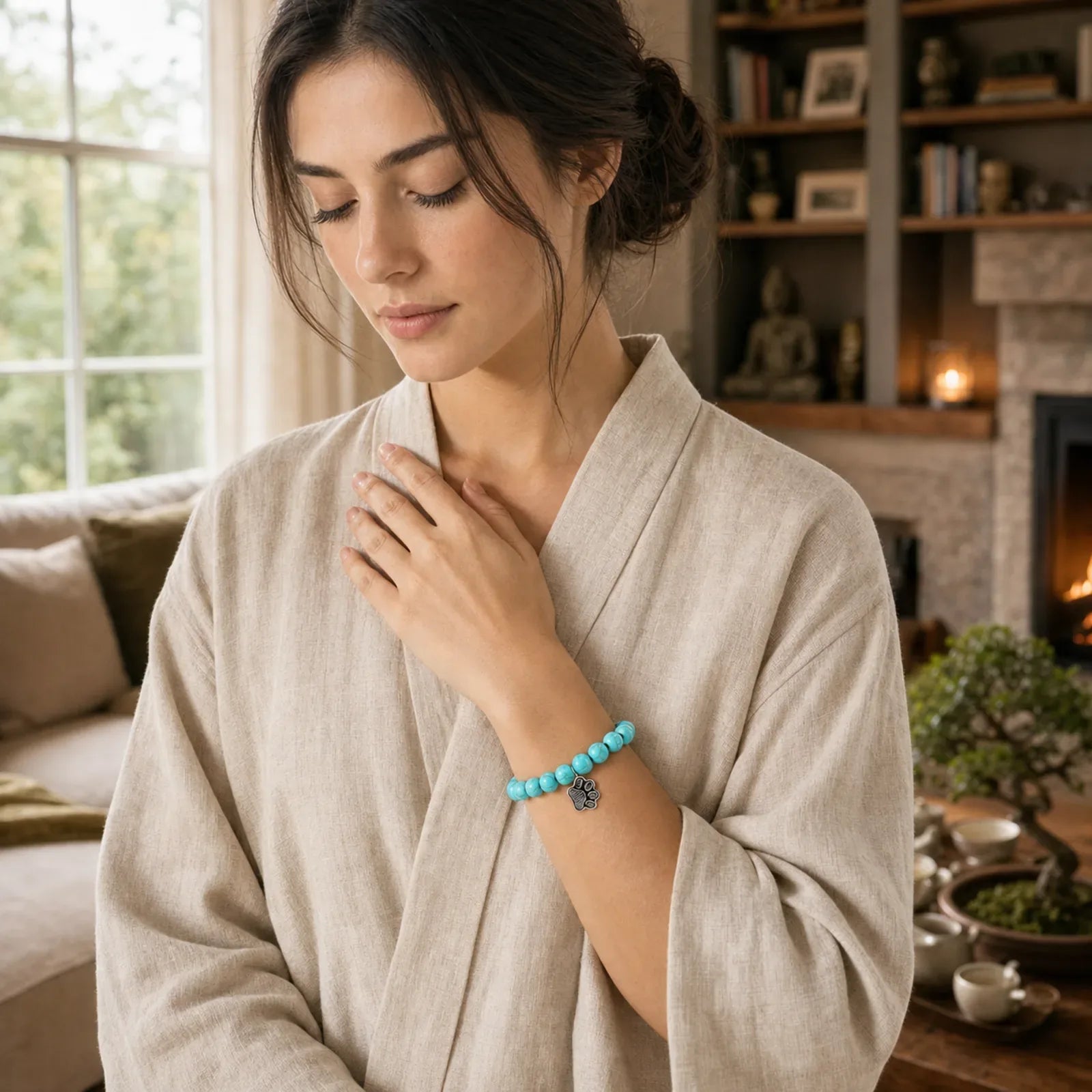 “Save A Dog” Stone Bracelet featuring