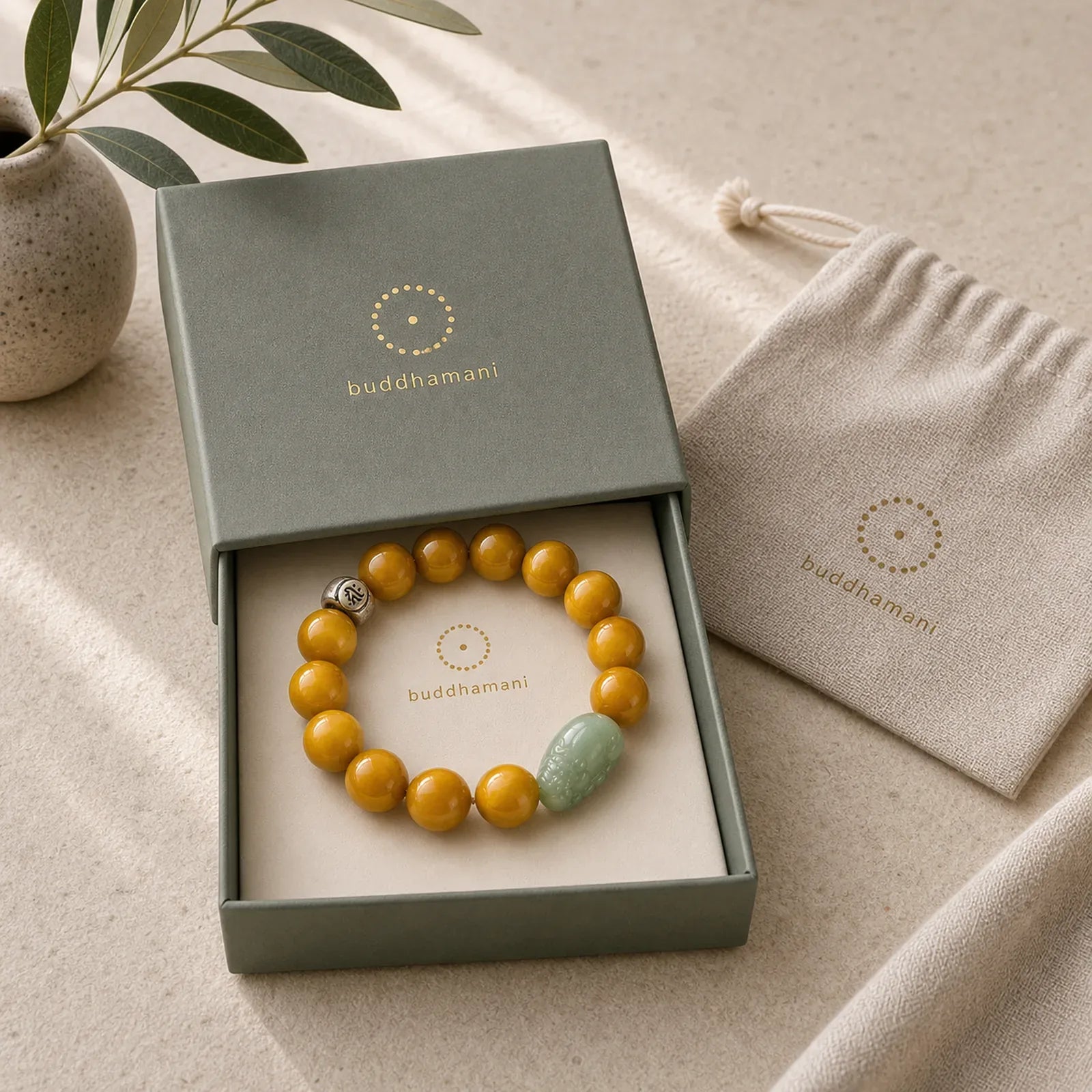 Chinese Zodiac Natal Buddha Tiger Eye Pixiu Jade Protection Bracelet featuring Tiger Eye, Chinese Zodiac Natal Buddha, Pixiu