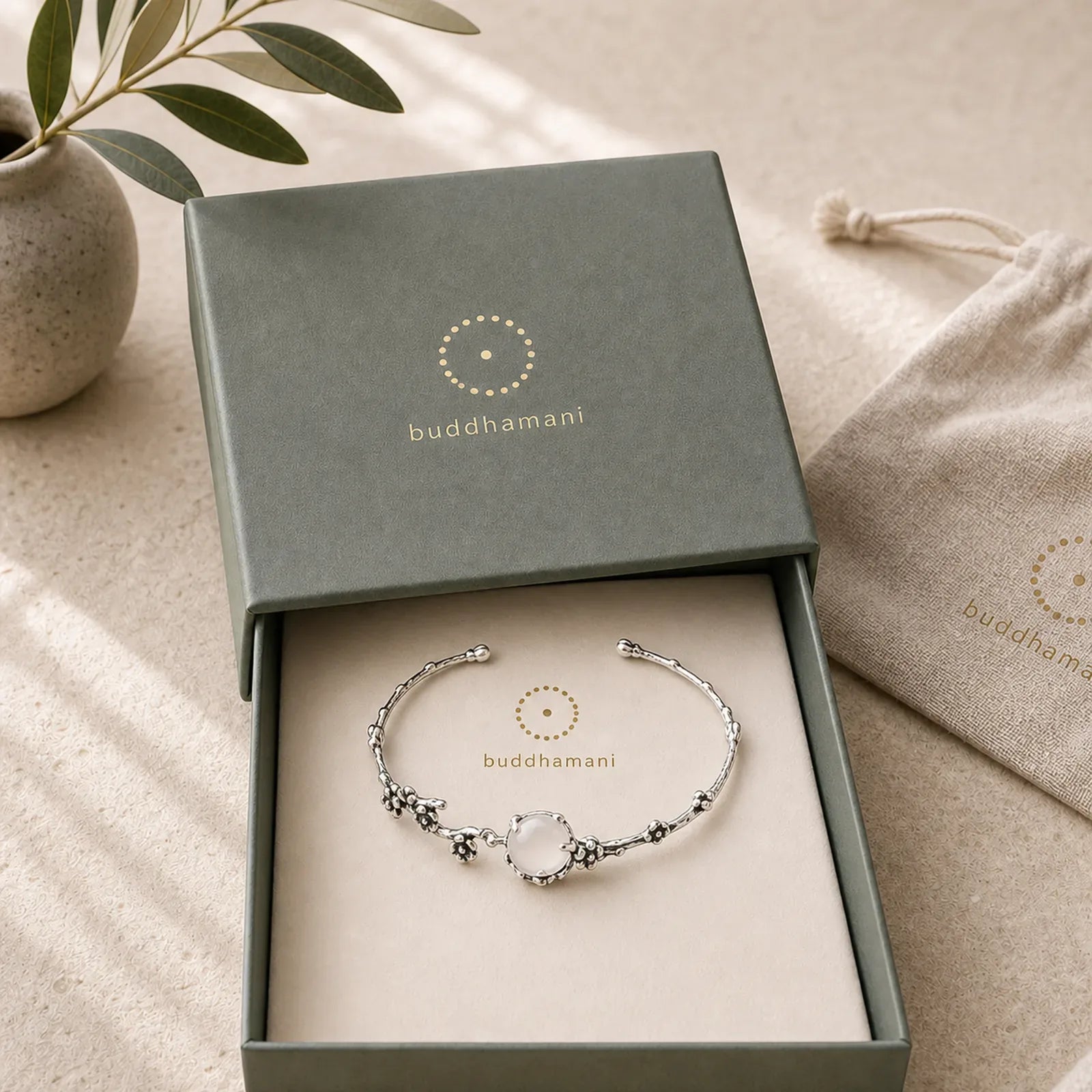 FREE Today: Absorb Negative Energy Plum Blossom Chalcedony Positive Bracelet featuring Chalcedony