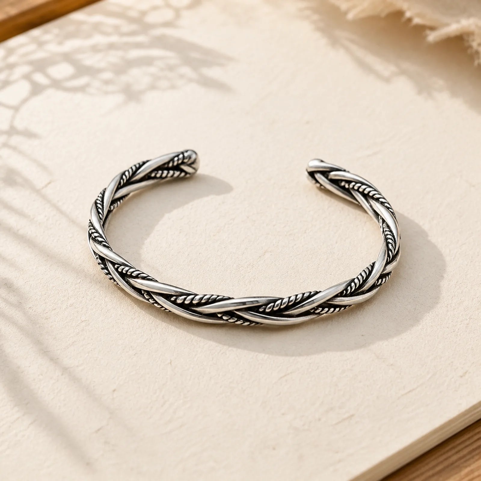FREE Today: Balance Energy Retro Twisted Design Cuff Bracelet Bangle featuring