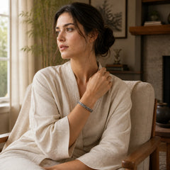 FREE Today: Balance Energy Retro Twisted Design Cuff Bracelet Bangle featuring