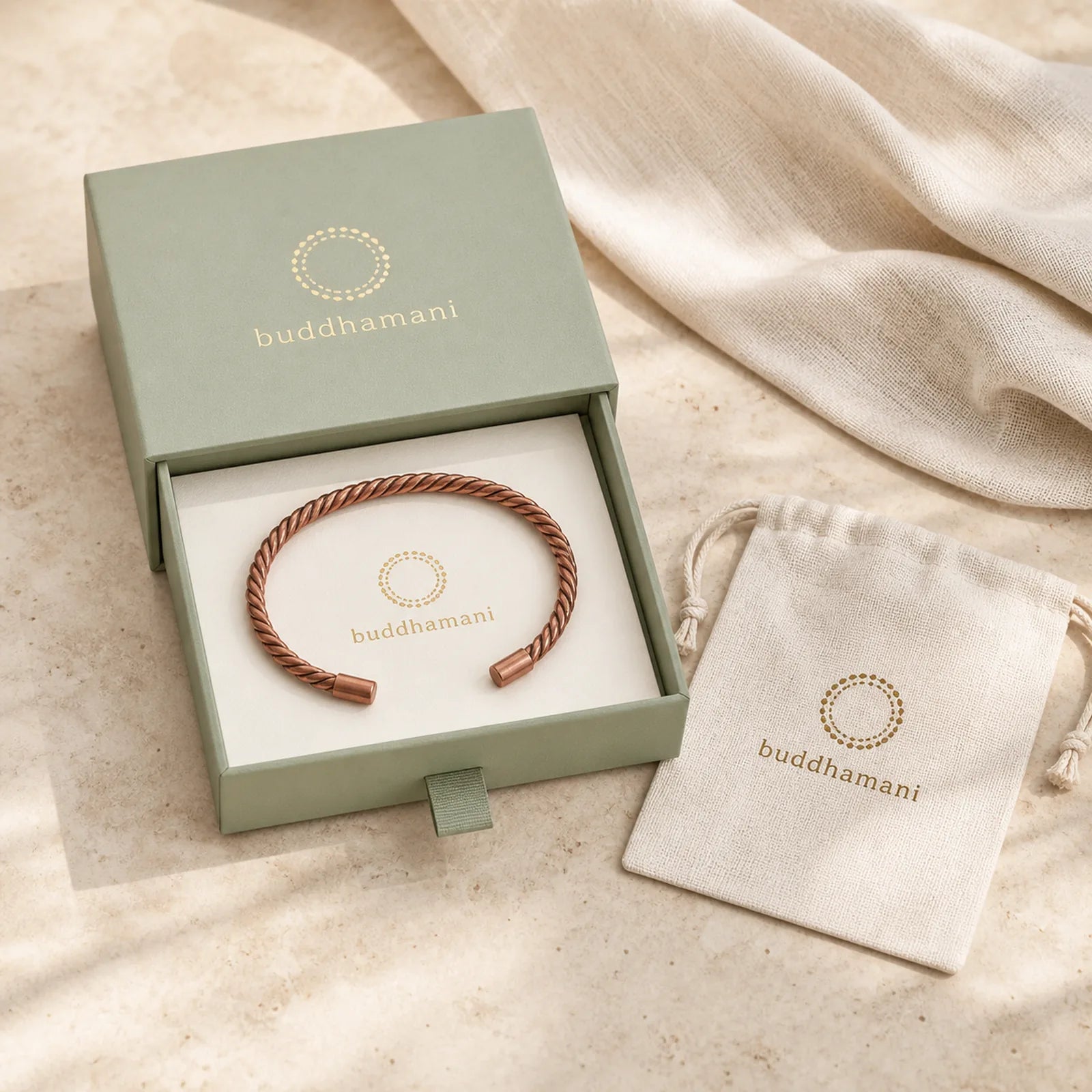 FREE Today: Balance and Luck Retro Textured Flower Pattern Twisted Copper Open Cuff Bracelet Bangle featuring Copper