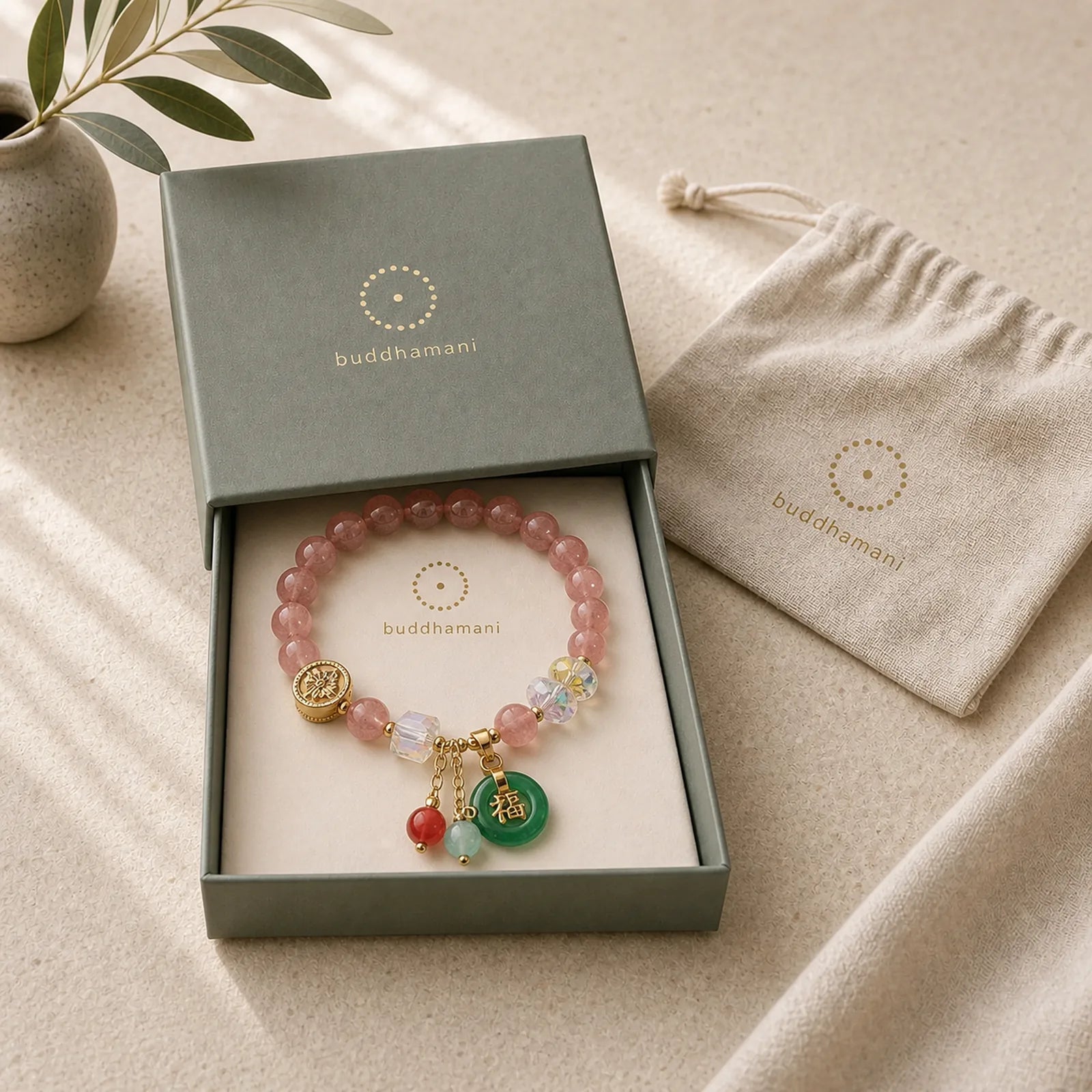 FREE Today: Blessing Good Luck Fu Character Charm Healing Bracelet featuring Fu Character