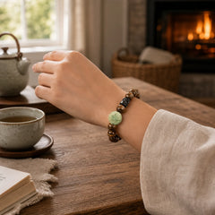 FREE Today: Calm Healing Sandalwood Bodhi Seed PiXiu Ebony Wood Bead Bracelet featuring Sandalwood, Bodhi Seed, Pixiu