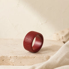 FREE Today: Concentration Blessing Cinnabar Om Mani Padme Hum Heart Sutra Ring featuring Cinnabar, Om Mani Padme Hum, Om