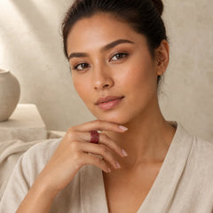 FREE Today: Concentration Blessing Cinnabar Om Mani Padme Hum Heart Sutra Ring featuring Cinnabar, Om Mani Padme Hum, Om