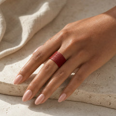 FREE Today: Concentration Blessing Cinnabar Om Mani Padme Hum Heart Sutra Ring featuring Cinnabar, Om Mani Padme Hum, Om